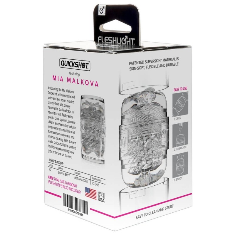Fleshlight Quickshot Mia Malkova - utazó maszturbátor 80222 termék bemutató kép