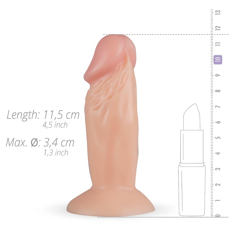 Real Fantasy Archi - élethű dildó - 11,5 cm (natúr) 130954 termék bemutató kép