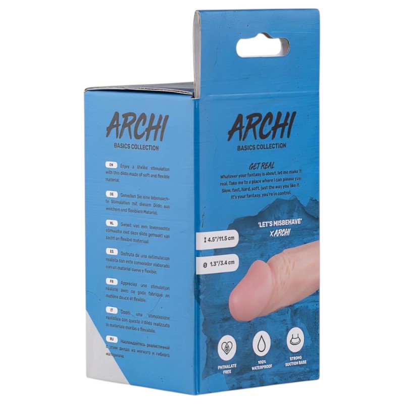 Real Fantasy Archi - élethű dildó - 11,5 cm (natúr) 130956 termék bemutató kép