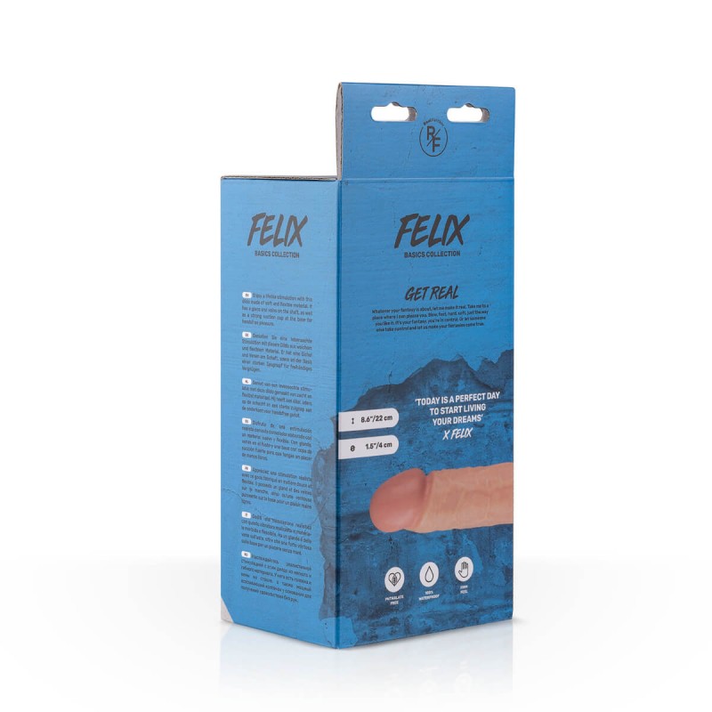 Real Fantasy Felix - herés élethű dildó - 22cm (natúr) 87741 termék bemutató kép