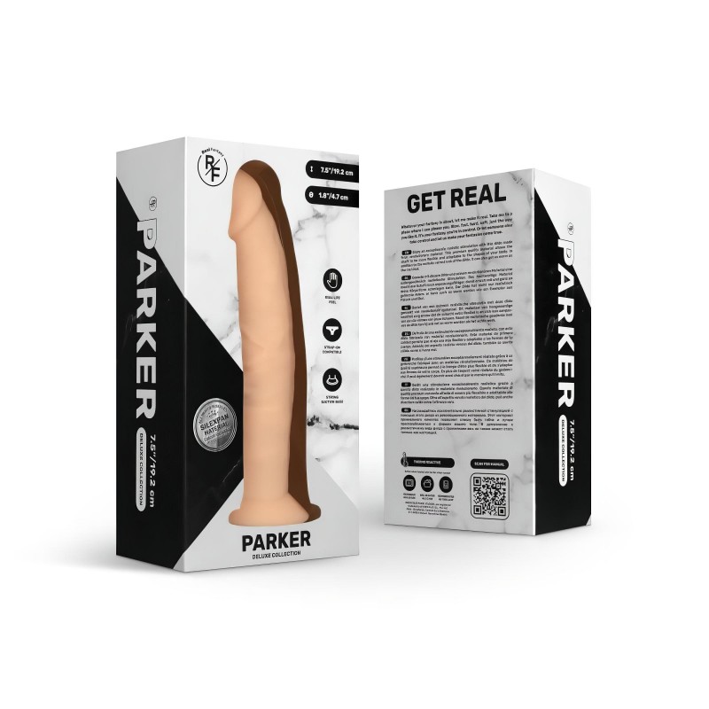 Real Fantasy Parker - élethű dildó - 19 cm (natúr) 131941 termék bemutató kép