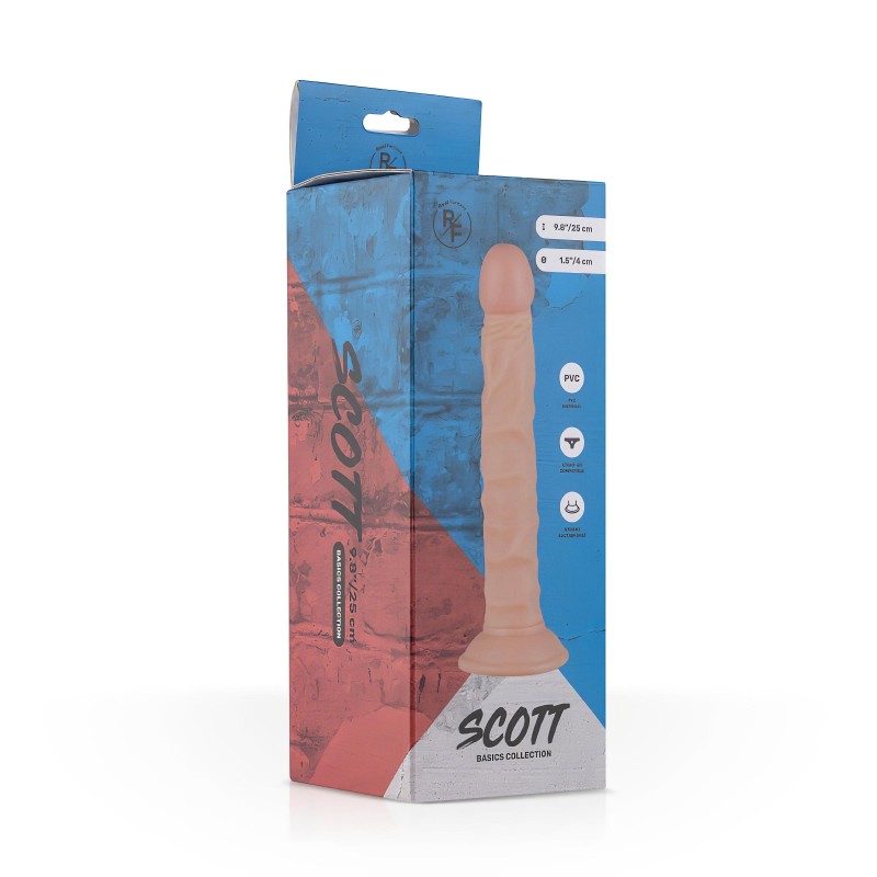 Real Fantasy Scott - élethű dildó - 25 cm (natúr) 130914 termék bemutató kép