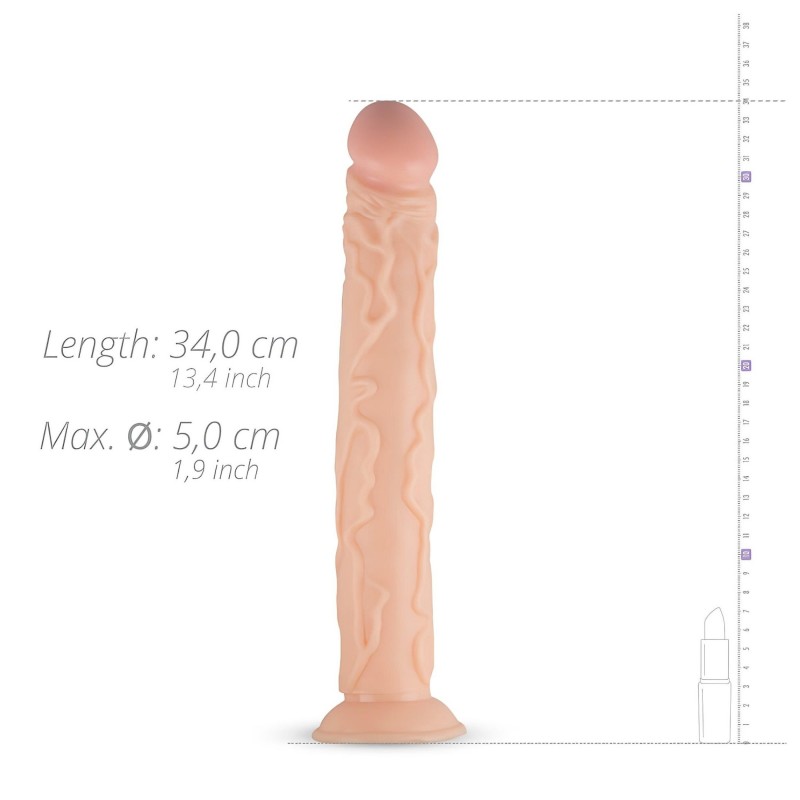 Real Fantasy Shawn - élethű nagy dildó - 35 cm (testszínű) 141461 termék bemutató kép