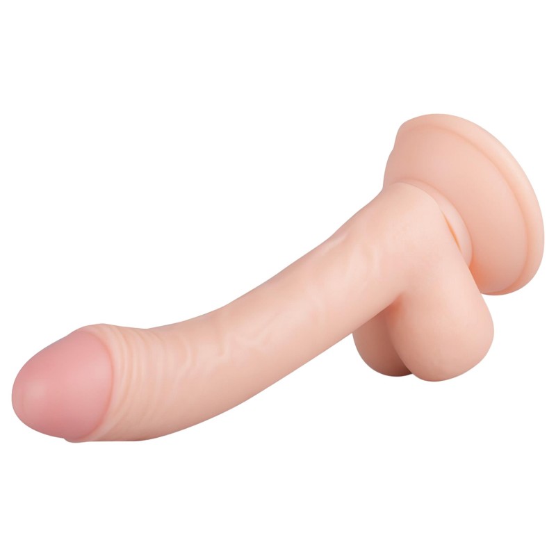 Real Fantasy Vince - herés fitymás dildó - 19,5 cm (natúr) 130860 termék bemutató kép