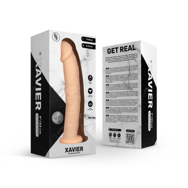 Real Fantasy Xavier - élethű dildó - 23cm (natúr) 66414 termék bemutató kép