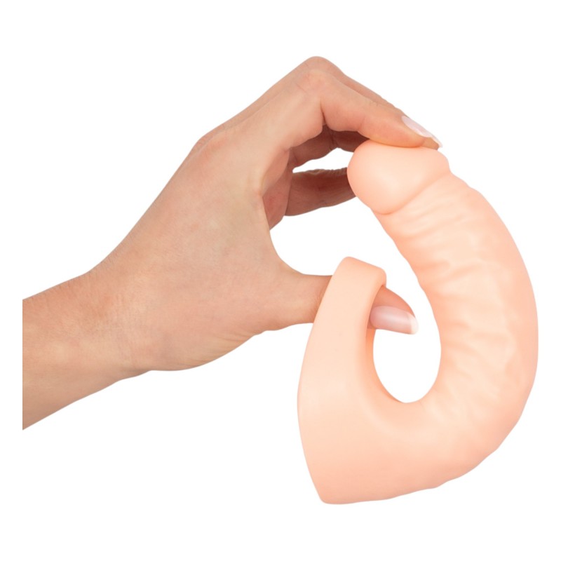 Realistixxx Double F - élethű dildó péniszgyűrűvel (natúr) 93322 termék bemutató kép