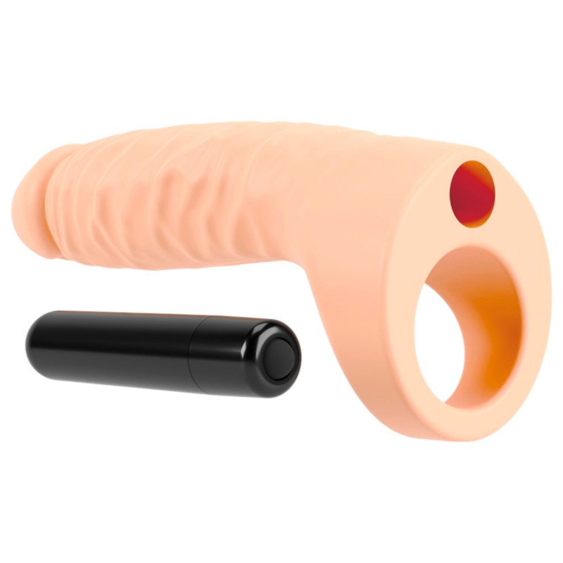realistixxx Double Fucker - felcsatolható anál vibrátor (testszínű) 142667 termék bemutató kép