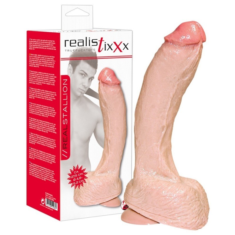 realistixxx Giant - extra nagy dildó (natúr) 72918 termék bemutató kép