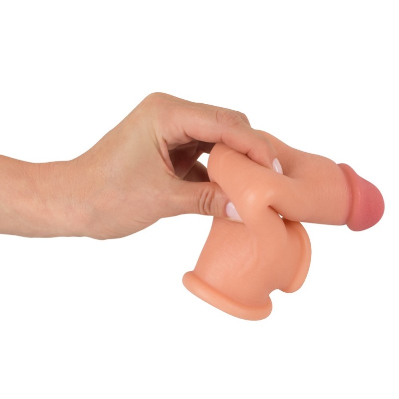 realistixxx - heregyűrűs hosszabbító péniszköpeny - 19 cm (natúr) 35953 termék bemutató kép