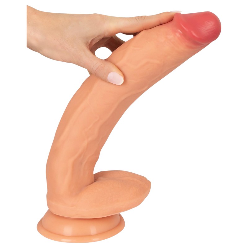 Realistixxx Real Giant - extra nagy, herés dildó (natúr) 120595 termék bemutató kép