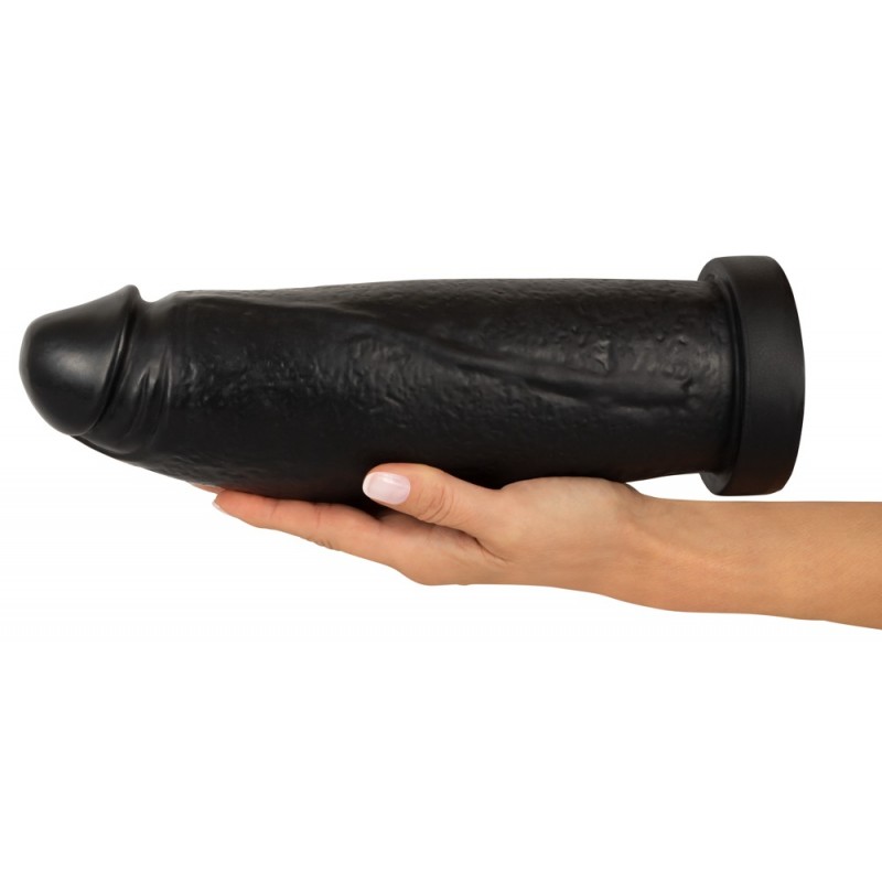 Realistixxx Real Giant - giga dildó - 30 cm (fekete) 93305 termék bemutató kép