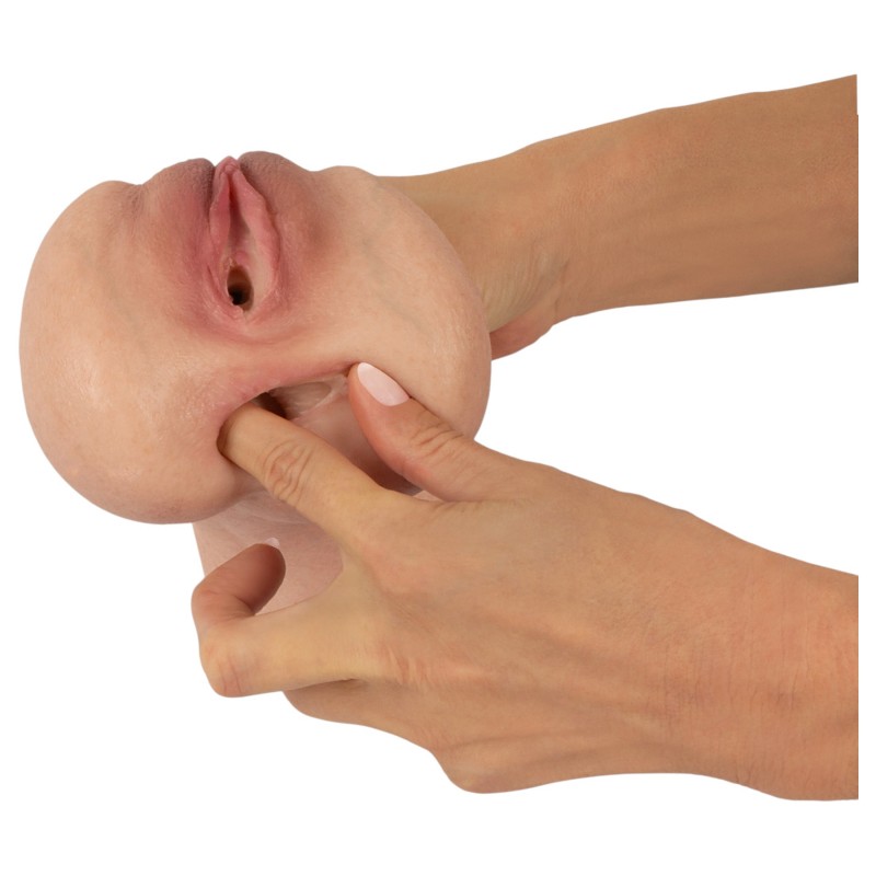 Realistixxx Real Stroker - élethű műpunci és anál maszturbátor (testszínű) 168197 termék bemutató kép