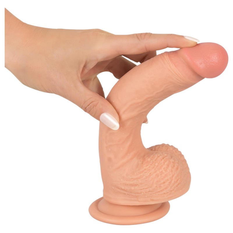 realistixxx - tapadókorongos élethű dildó (22cm) - natúr 105642 termék bemutató kép