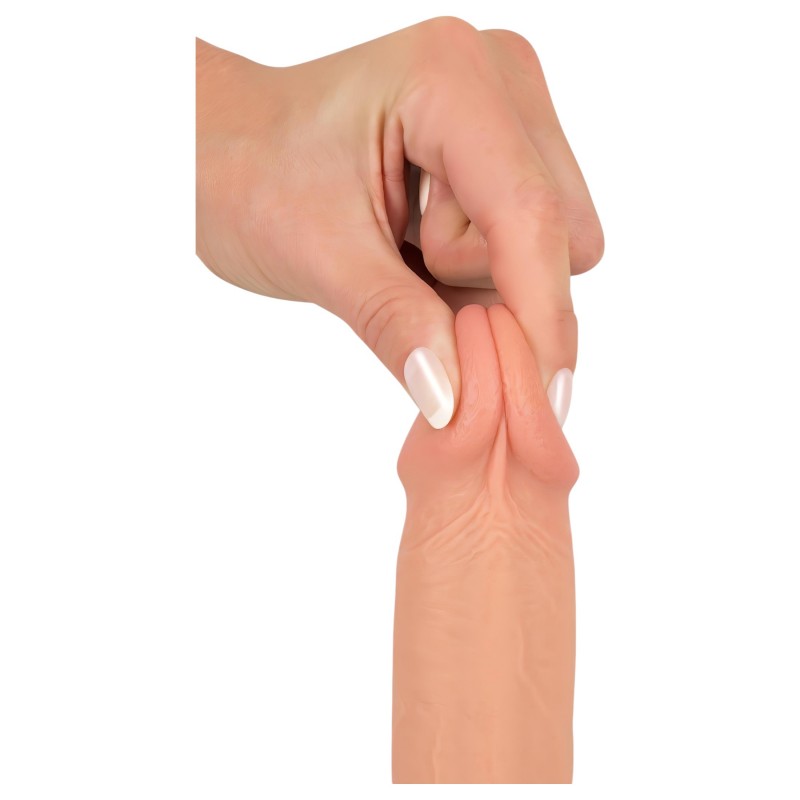 realistixxx - tapadókorongos élethű dildó (22cm) - natúr 105644 termék bemutató kép