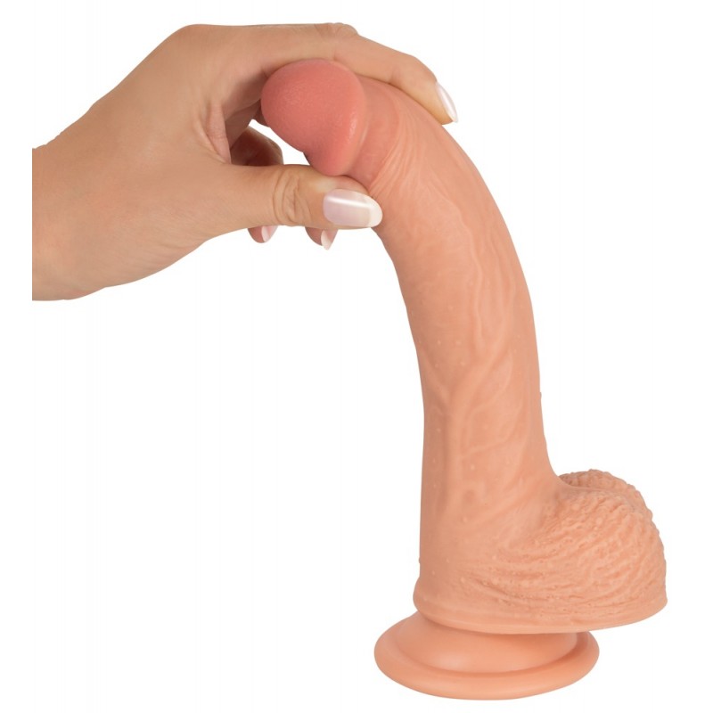 realistixxx - tapadókorongos élethű dildó (22cm) - natúr 28050 termék bemutató kép