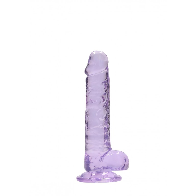 RealRock - átlátszó élethű dildó - lila (17cm) 107327 termék bemutató kép