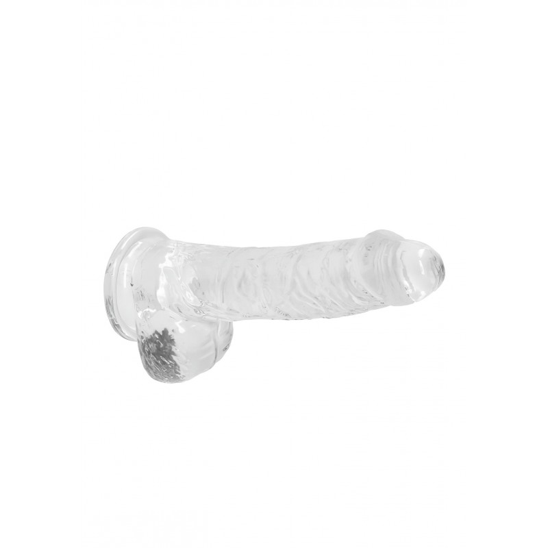 RealRock - átlátszó élethű dildó - átlátszó (15cm) 107354 termék bemutató kép