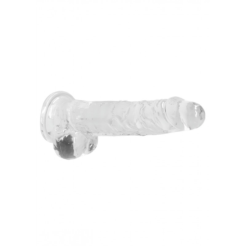 RealRock - átlátszó élethű dildó - átlátszó (19cm) 107384 termék bemutató kép
