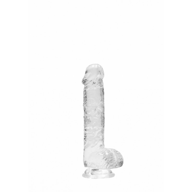 RealRock - átlátszó élethű dildó - átlátszó (15cm) 47720 termék bemutató kép