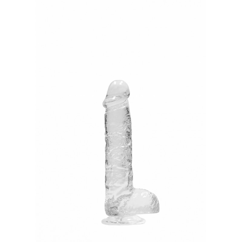 RealRock - átlátszó élethű dildó - átlátszó (15cm) 47722 termék bemutató kép