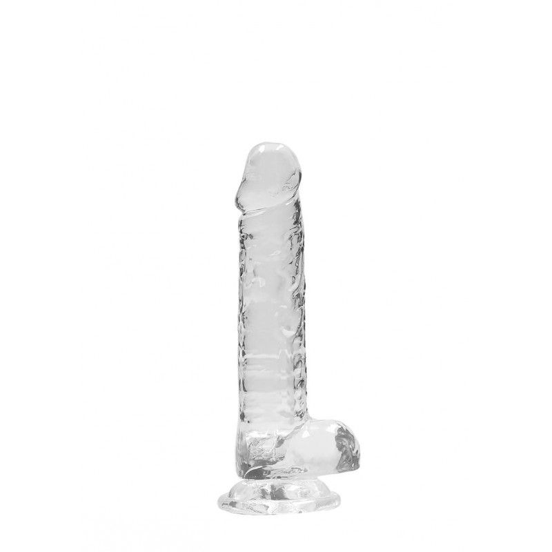 RealRock - átlátszó élethű dildó - átlátszó (17cm) 47743 termék bemutató kép