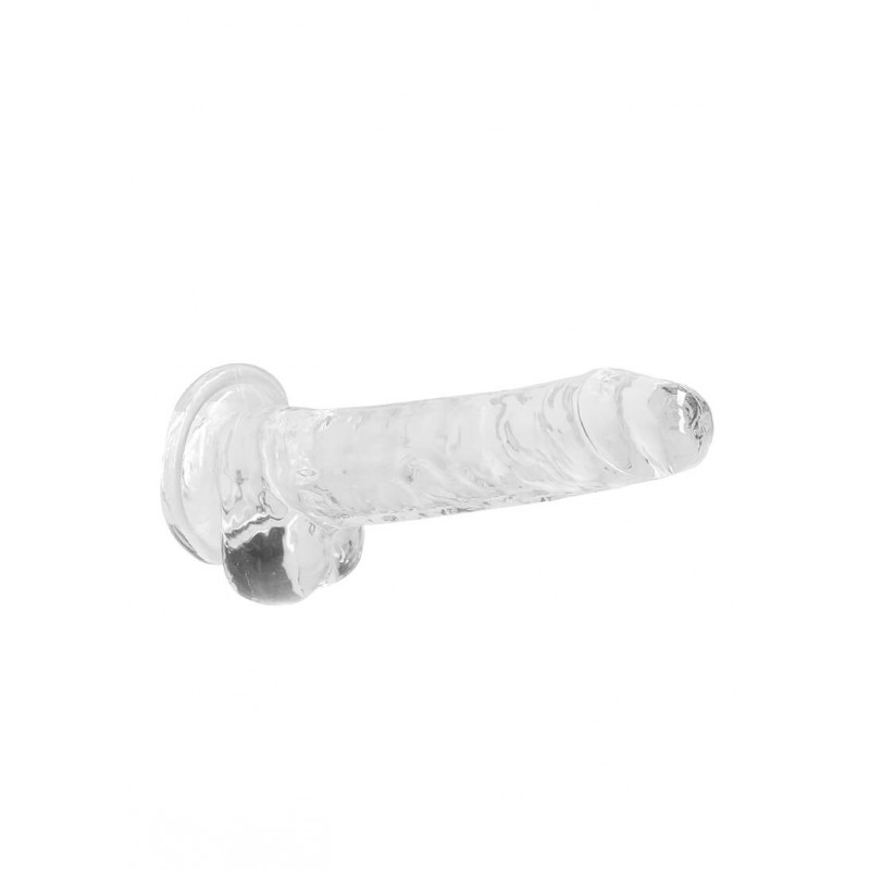 RealRock - átlátszó élethű dildó - átlátszó (17cm) 47745 termék bemutató kép