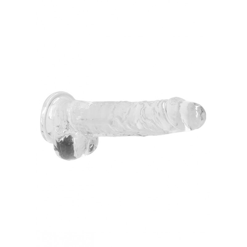 RealRock - átlátszó élethű dildó - átlátszó (19cm) 47766 termék bemutató kép