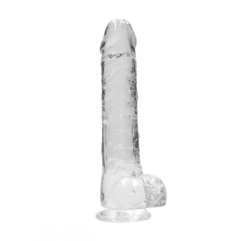 RealRock - átlátszó élethű dildó - átlátszó (22cm) 47783 termék bemutató kép