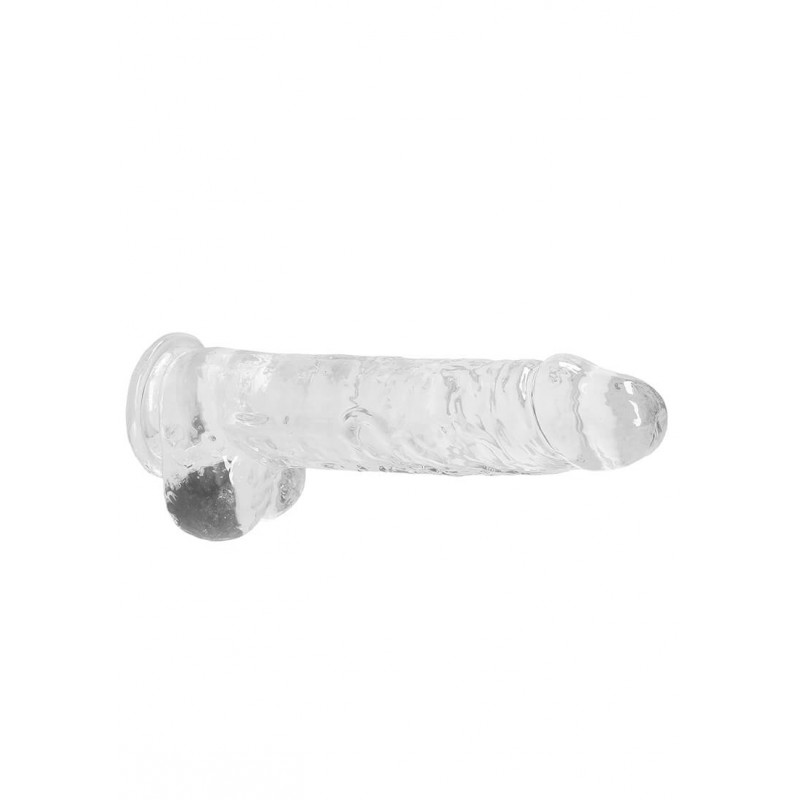 RealRock - átlátszó élethű dildó - átlátszó (22cm) 47787 termék bemutató kép