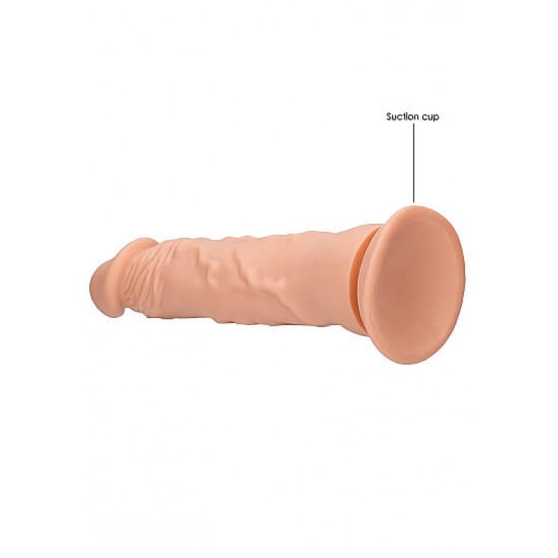 RealRock Dong 10 - élethű dildó (25cm) - natúr 53602 termék bemutató kép