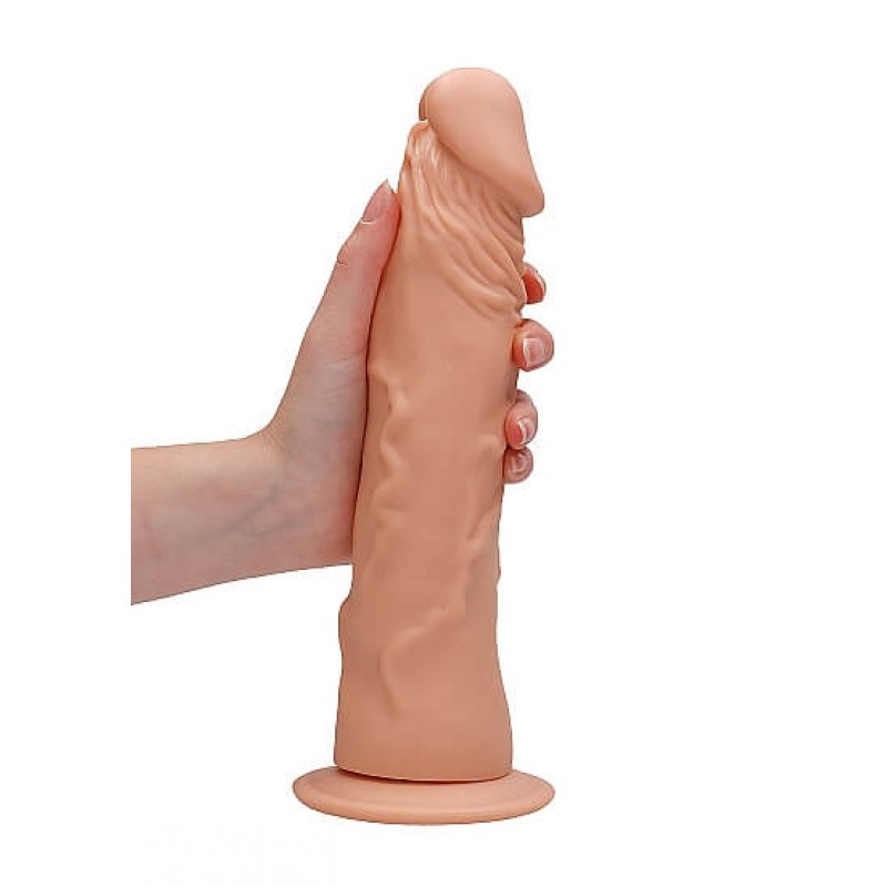 RealRock Dong 10 - élethű dildó (25cm) - natúr 53605 termék bemutató kép