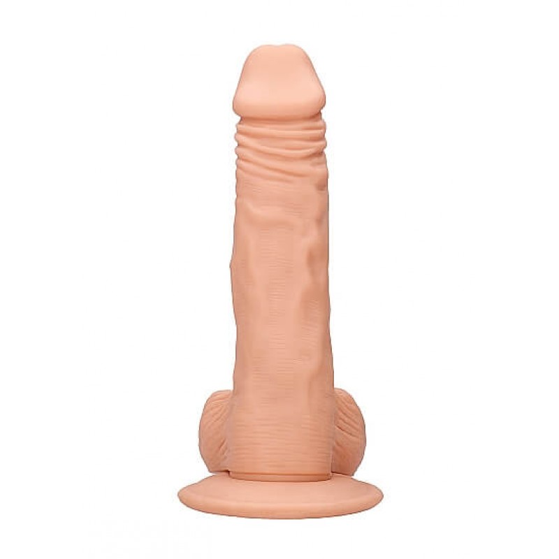 RealRock Dong 10 - élethű, herés dildó (25cm) - natúr 53637 termék bemutató kép