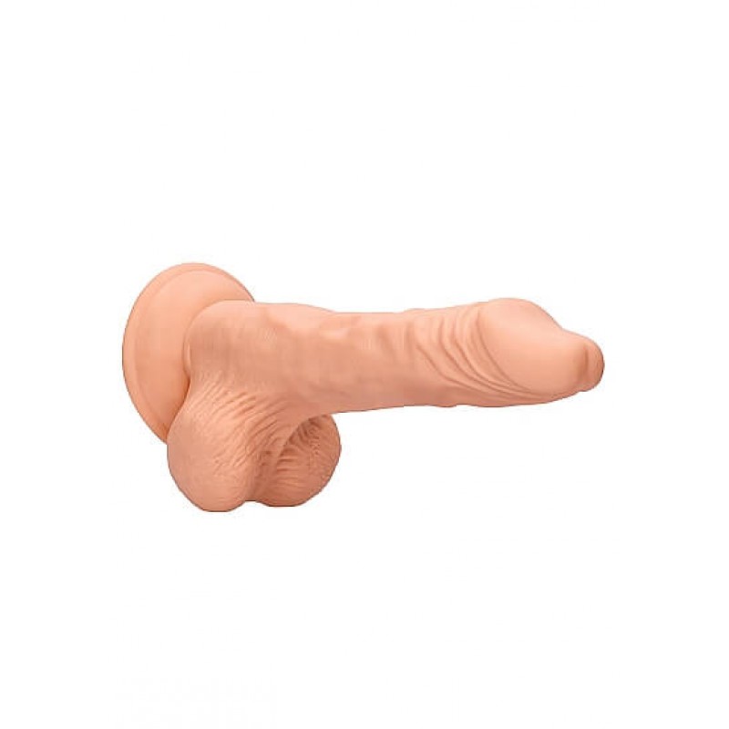 RealRock Dong 10 - élethű, herés dildó (25cm) - natúr 53639 termék bemutató kép