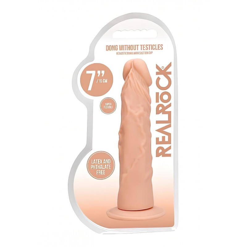 RealRock Dong 7 - élethű dildó (17 cm, testszínű) 144518 termék bemutató kép