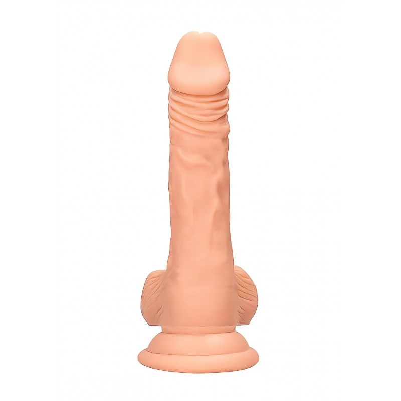 RealRock Dong 7 - élethű, herés dildó (17 cm, natúr) 131754 termék bemutató kép