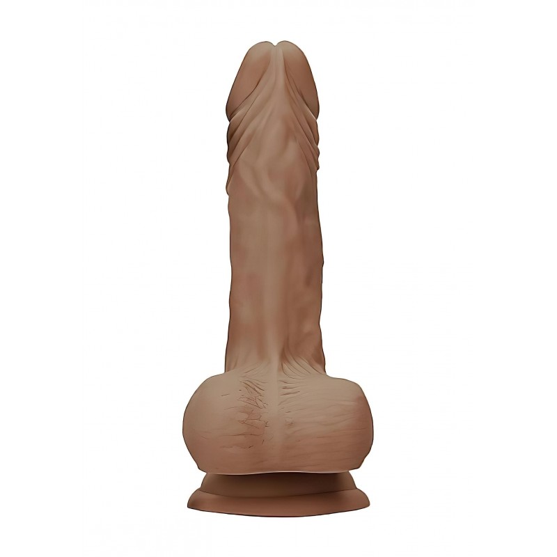 RealRock Dong 7 - herés élethű dildó (sötét natúr, 17 cm) 160076 termék bemutató kép