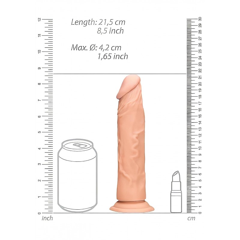 RealRock Dong 8 - élethű dildó (20 cm, testszínű) 144515 termék bemutató kép