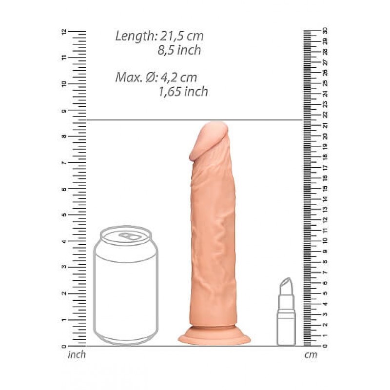 RealRock Dong 8 - élethű dildó (20cm) - natúr 53622 termék bemutató kép