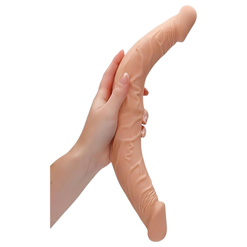 RealRock Double Dong 14 - dupla dildó (36 cm, natúr) 131711 termék bemutató kép