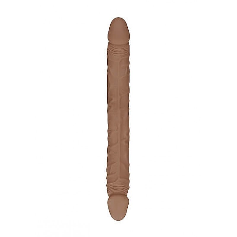 RealRock Double Dong 14 - dupla dildó (36cm) - sötét natúr 53593 termék bemutató kép
