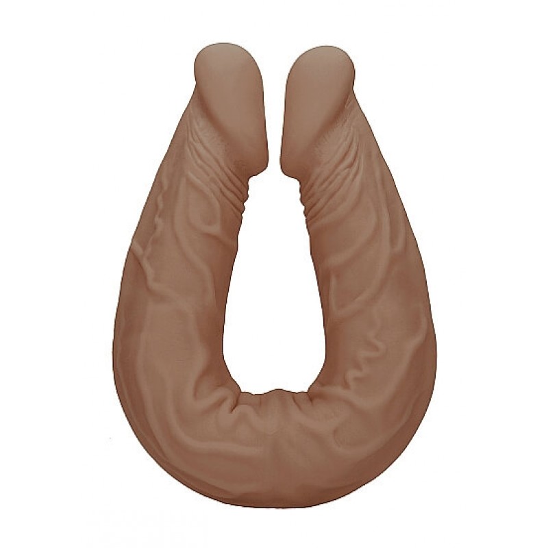 RealRock Double Dong 14 - dupla dildó (36cm) - sötét natúr 59353 termék bemutató kép