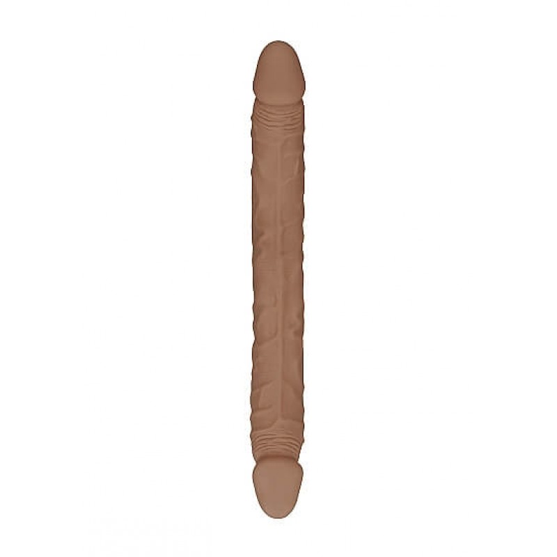 RealRock Double Dong 18 - dupla dildó (46cm) - sötét natúr 85515 termék bemutató kép