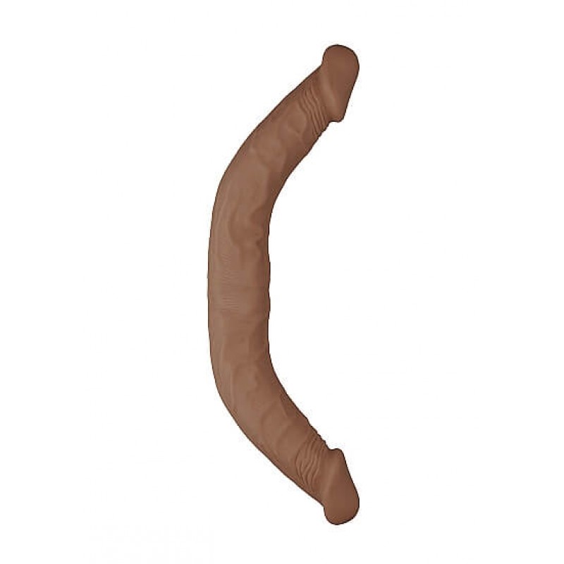 RealRock Double Dong 18 - dupla dildó (46cm) - sötét natúr 85519 termék bemutató kép