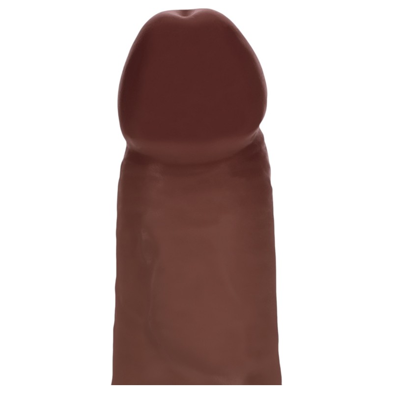 RealRock - dupla sűrűségű élethű dildó (barna) - 15,5 cm 149916 termék bemutató kép