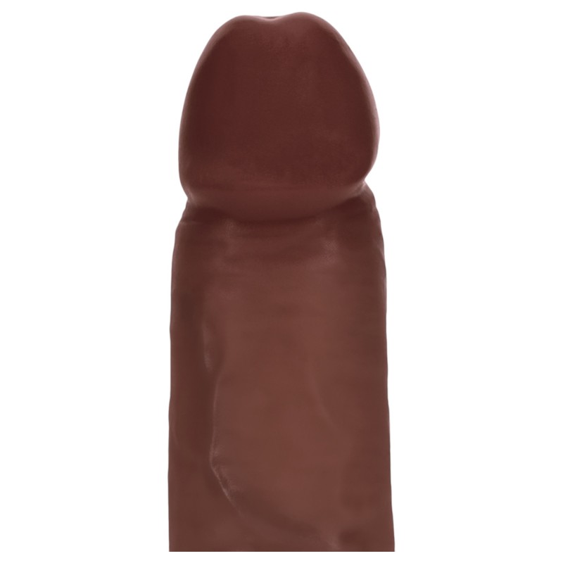 RealRock - dupla sűrűségű élethű dildó (barna) - 18,5 cm 149943 termék bemutató kép