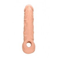 RealRock Penis Sleeve 8 - péniszköpeny (21cm) - natúr 54343 termék bemutató kép