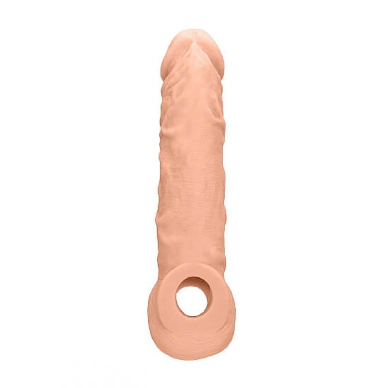 RealRock Penis Sleeve 8 - péniszköpeny (21cm) - natúr 54343 termék bemutató kép