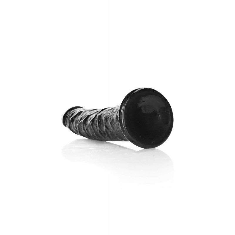 RealRock Slim realisztikus dildó - 15,5cm (fekete) 74927 termék bemutató kép