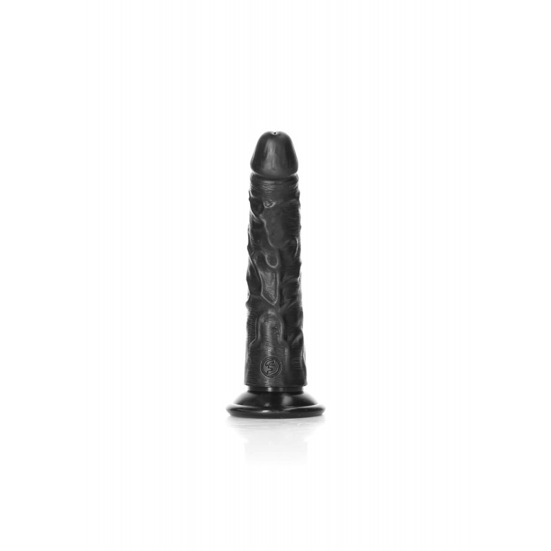RealRock Slim realisztikus dildó - 15,5cm (fekete) 74930 termék bemutató kép