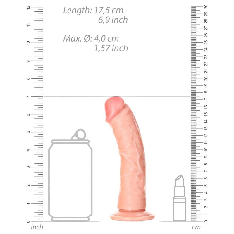RealRock - tapadókorongos realisztikus dildó - 15,5 cm (natúr) 135023 termék bemutató kép